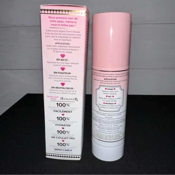 NIB 4 FL OZ. TOO FACED HANGOVER RX 3-in-1 Replenishing Primer & Setting Spray - Picture 3 of 5